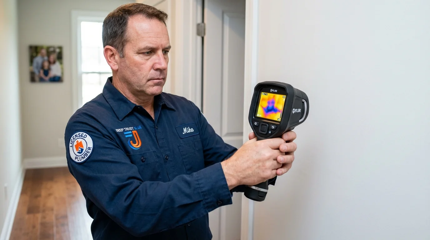 Thermal imaging leak detection by Johns Plumbing LLC in Benton Harbor